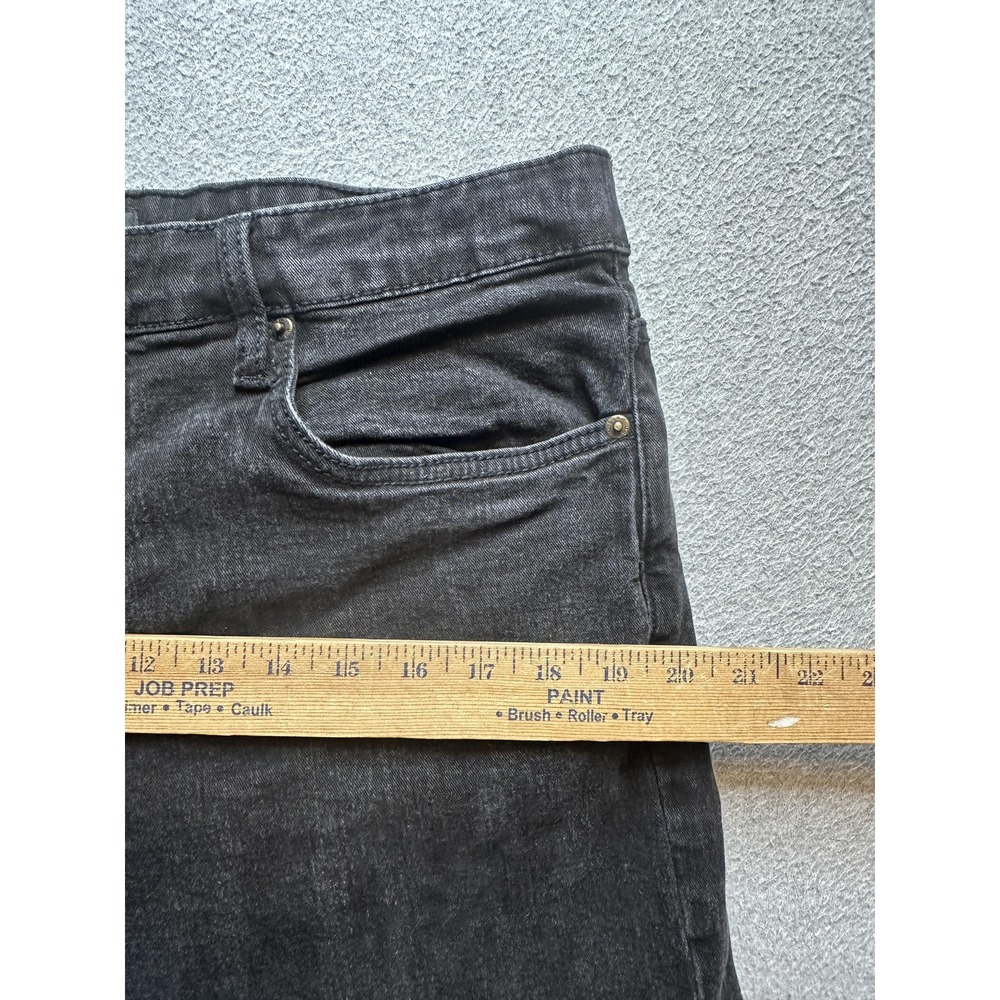 Urban Star Jeans Mens 36x29 (35x28) Black Stretch Denim Straight Leg 5 Pocket - Picture 7 of 14